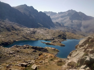 Looking S over the Estany de les Mangades