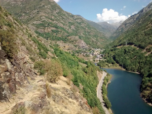 Looking down on Tavascan from Aineto