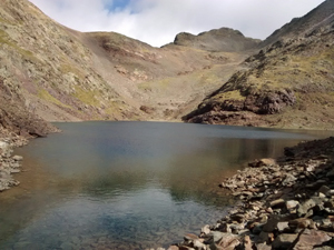 View back across the lake