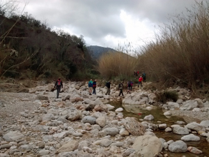Leaving the river bed on the RHS