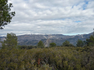 Rare snow on CB mountains
