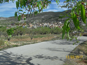 Leaving the road on our ascent
