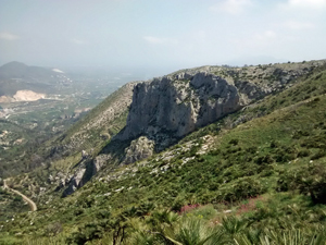 Crags during our return under Miserat