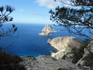 Magnificent views out to Es Vedra