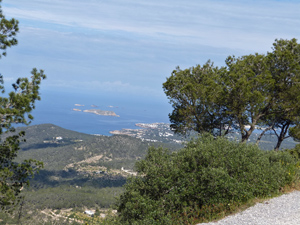 View NW  from ascent route