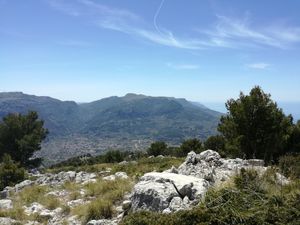 View from rocky outcrop