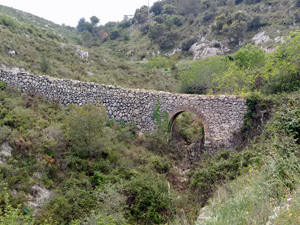 Old aquadauct on the outskirts of Alcala
