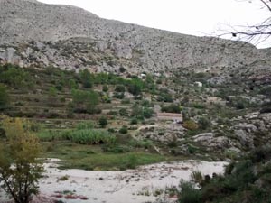 Corrales de Pego beside the Ebo river