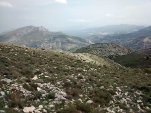 View coastwards from Carrasca