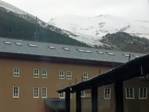 Snow clad mountains above Nuria