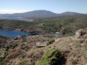 Inlets and scrubby terrain SW of Cap de Creus