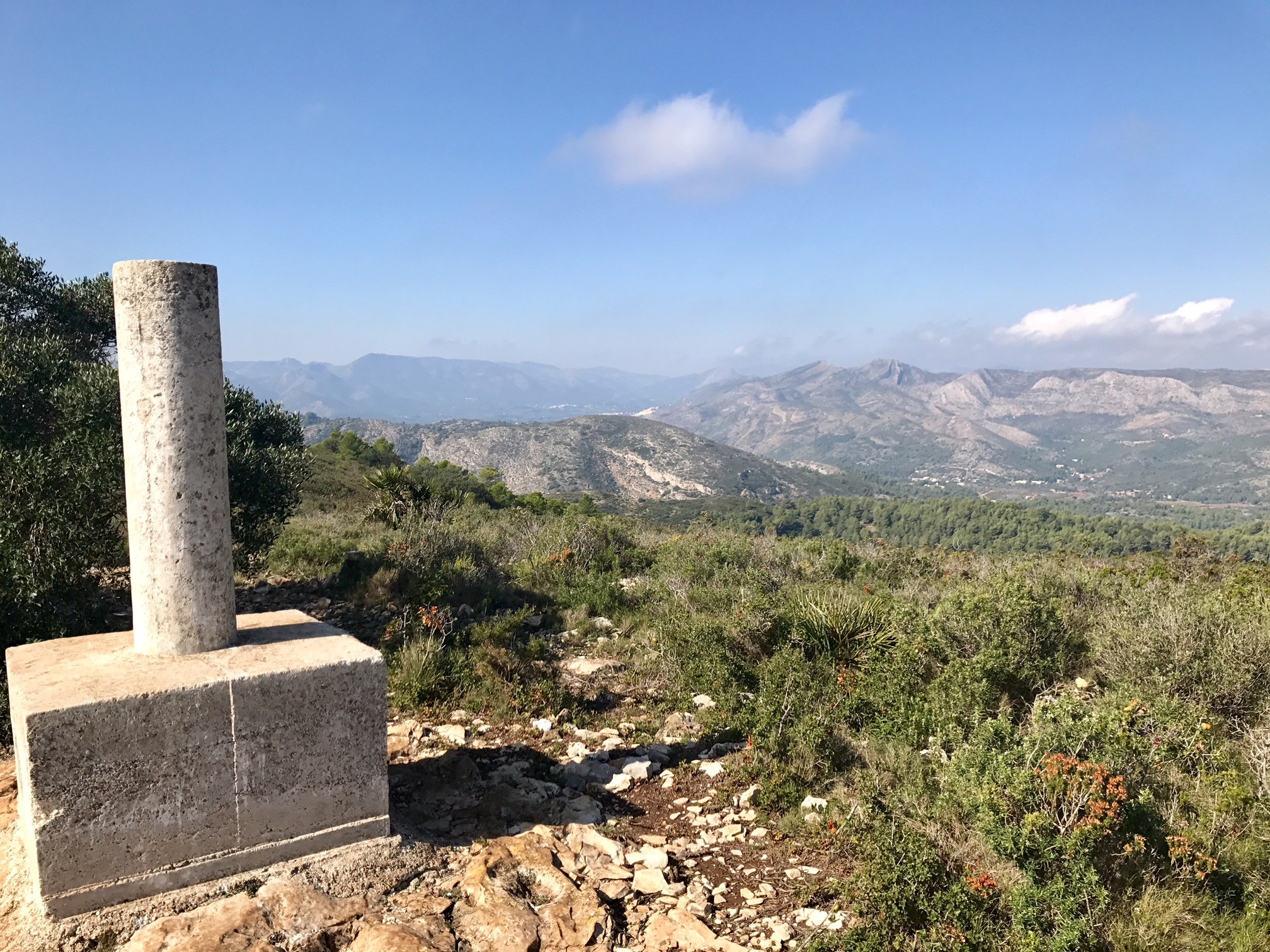 Serrellars summit view West