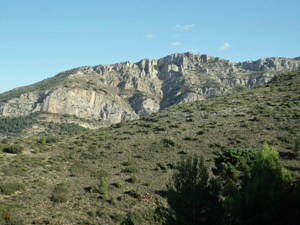 Cocoll crags viewed during descent