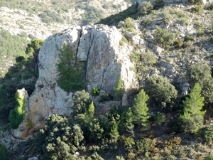 Crag below house at 10.8km