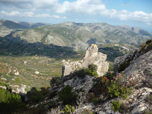 One of several pinnacles