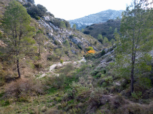 Rugged barranco from top of Dam