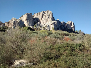 Crags defending Tarbena castle