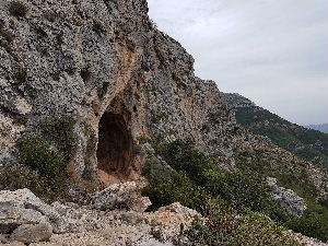 The cave towards the end