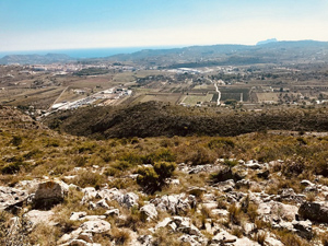 View south from Seldetes summit