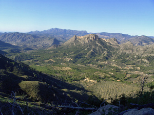 Looking W towards Montcabrer