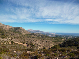 View N including Bernia ridge