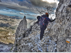 Wintery Conditions on Aitana