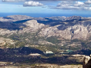 Looking down to Guadalest