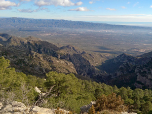 Looking N over the Med