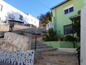 Steps leading out of Benimeli