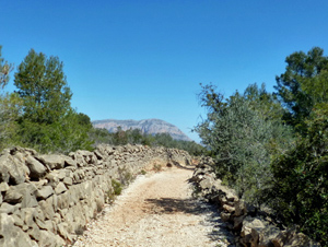 Delightful track with distant Montgo