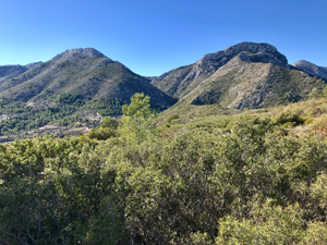 Serra Del Ferrer and Pena Talai from the ridge