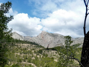 Looking over towards Aitana