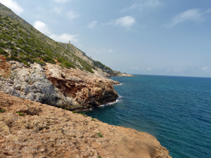 Looking towards Denia with the Torre on the ridge