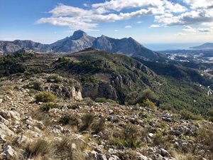 The Bernia from La Montana summit