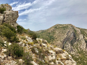 Castell D’Aixa from the ridge