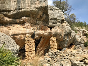 Cave with columns