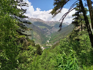 Looking N towards France