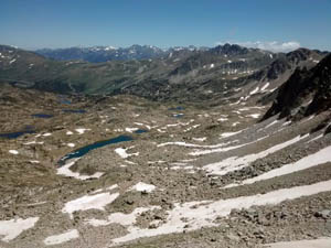 Looking down the valley from the zig zags