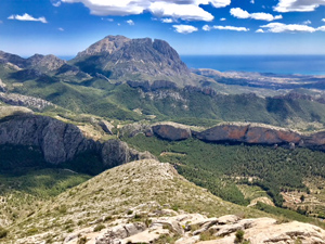 Puig Campana from the ridge