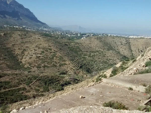Abandoned development towards Denia