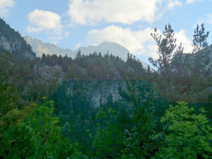 Looking up the valley