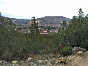 Looking across to the Solana ridge on the return