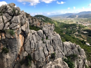 The crenalated ridge of route C