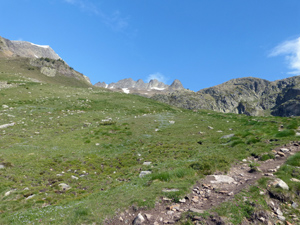 Distant Forcanada at the head of the Escaleta valley