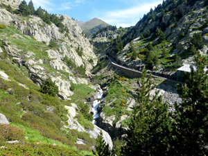 Looking back up the gorge