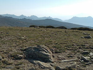Looking E frm the summit of the Bola
