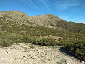 Summit (R) and Hermana mayor on the ridge