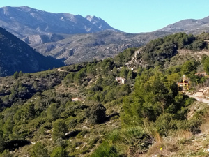 Canal of Malla de Llop in distance