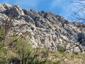 View above of Serrella castle