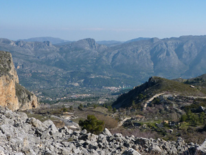 The Guadalest Valley from above Partagat